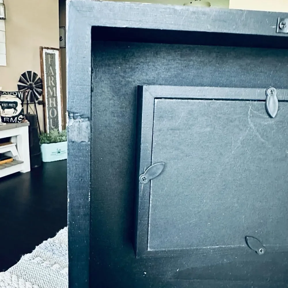 Farmhouse rustic primitive wooden family photo frame